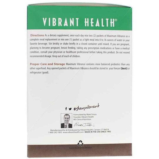 Maximum Vibrance Multi-Supplement Powder, VBH
